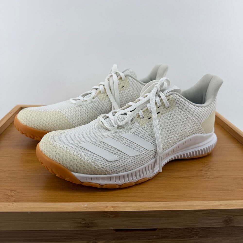 Adidas Crazyflight Bounce 3 White Gum Women's Volleyball Shoes Size 7.5